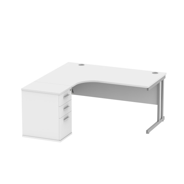 Core Corner Desk With Desk High Pedestal